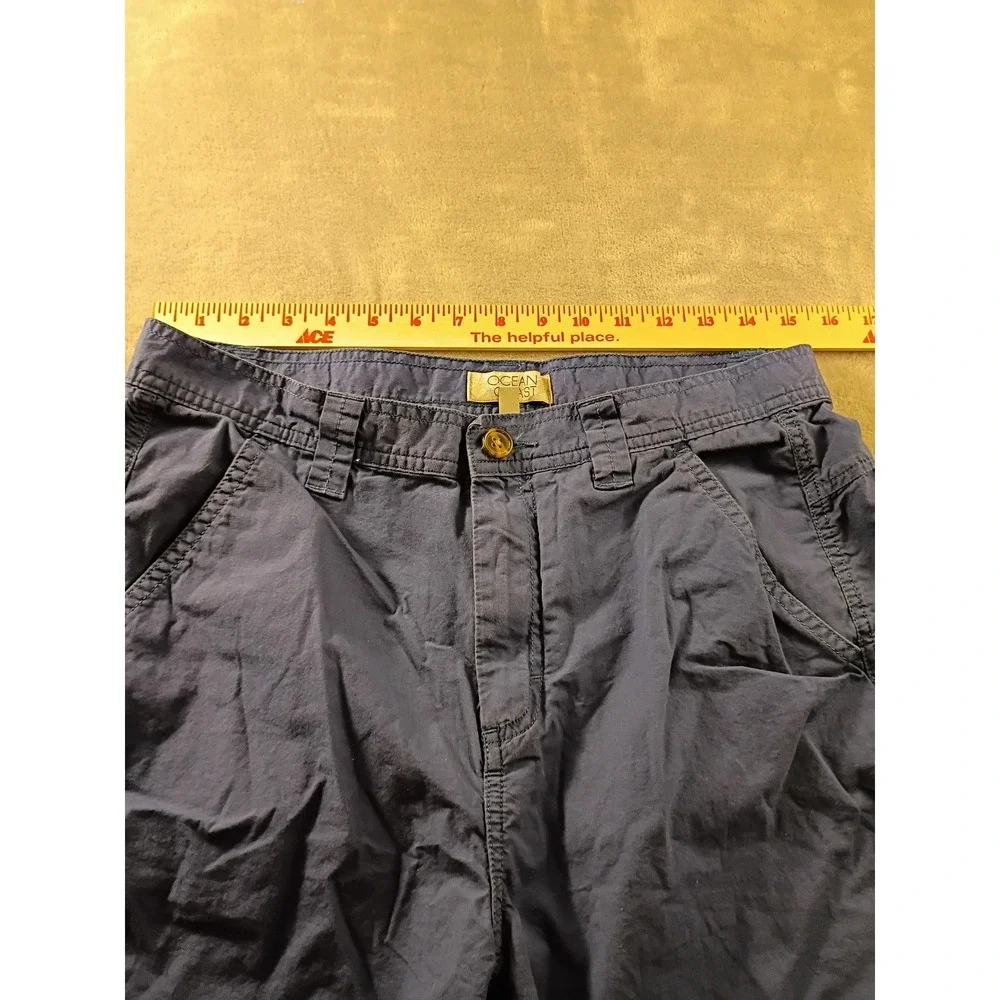 Ocean + Coast Shorts Mens 32 Blue Chino 9 Inseam Lightweight‎ Stretch Casual
